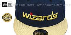 Wizards SWINGMAN SNAPBACK Navy-Gold Hat by New Era - 2nd View