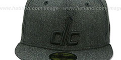 Wizards TOTAL TONE Heather Black Fitted Hat by New Era - 2nd View