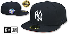 Yankees 1998 WORLD SERIES RED-BOTTOM Navy Fitted Hat by New Era - 2nd View