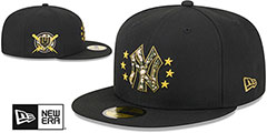 Yankees 2024 ARMED FORCES STARS N STRIPES Hat by New Era - 2nd View