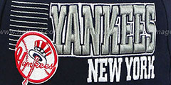 Yankees 2T BORDERLINE SNAPBACK Navy-Grey Hat by New Era - 2nd View