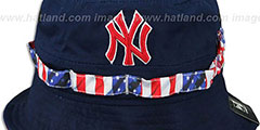 Yankees ADVENTURE FLAG Navy Bucket Hat by New Era - 2nd View