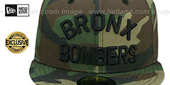 Yankees BRONX BOMBERS Army Camo Fitted Hat by New Era - 2nd View