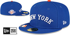 Yankees CITY FLAG VISOR CLIP SIDE-PATCH Royal Hat by New Era - 2nd View