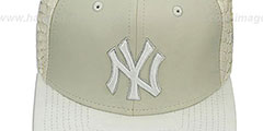 Yankees FISHSCALE LEATHER STRAPBACK Hat by New Era - 2nd View