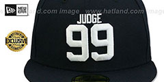 Yankees JUDGE 99 Navy Fitted Hat by New Era - 2nd View