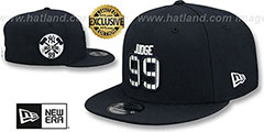 Yankees JUDGE PINSTRIPE ALL RISE SNAPBACK Navy Hat by New Era - 2nd View