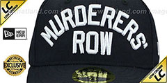 Yankees LOW-CROWN MURDERERS ROW Navy Fitted Hat by New Era - 2nd View