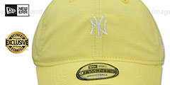 Yankees MINI BEACHIN STRAPBACK Light Yellow Hat by New Era - 2nd View