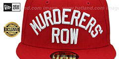 Yankees MURDERERS ROW Red Fitted Hat by New Era - 2nd View