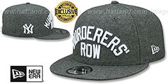 Yankees MURDERERS ROW SNAPBACK Melton Grey Hat by New Era - 2nd View