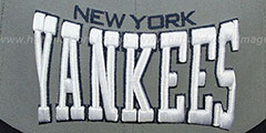 Yankees PRO-ARCH Grey-Navy Fitted Hat by New Era - 2nd View