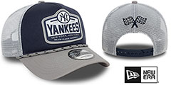 Yankees RALLY DRIVE A-FRAME TRUCKER SNAPBACK Navy-White Hat by New Era - 2nd View