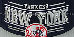 Yankees RETRO-SMOOTH Navy-Grey Fitted Hat by New Era - 2nd View