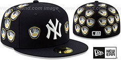 Yankees SPIKE LEE GOLD-GLOVES Navy Fitted Hat by New Era - 2nd View