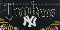 Yankees STAIN GLASS SNAPBACK Navy Hat by New Era - 2nd View