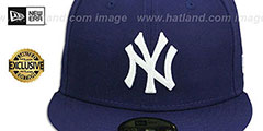 Yankees TEAM-BASIC Navy-White Fitted Hat by New Era - 2nd View