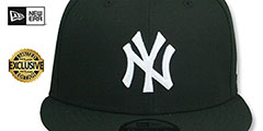 Yankees TEAM-BASIC SNAPBACK Black-White Hat by New Era - 2nd View