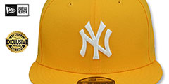 Yankees TEAM-BASIC SNAPBACK Gold-White Hat by New Era - 2nd View