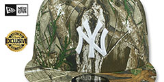 Yankees TEAM-BASIC SNAPBACK Realtree Camo-White Hat by New Era - 2nd View