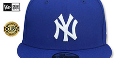 Yankees TEAM-BASIC SNAPBACK Royal-White Hat by New Era - 2nd View