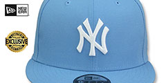 Yankees TEAM-BASIC SNAPBACK Sky-White Hat by New Era - 2nd View