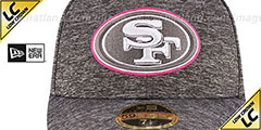 49ers 2016 LOW-CROWN BCA Grey Fitted Hat by New Era - 3rd View