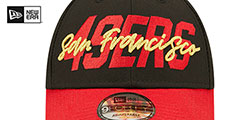 49ers 2022 NFL DRAFT 940 SNAPBACK Black-Red Hat by New Era - 3rd View