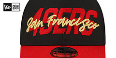 49ers 2022 NFL DRAFT FLEX  Black-Red Hat by New Era - 3rd View