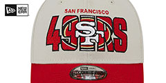 49ers 2023 NFL DRAFT FLEX Stone-Red Hat by New Era - 3rd View