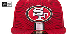 49ers 2024 NFL SIDELINE Red Fitted Hat by New Era - 3rd View