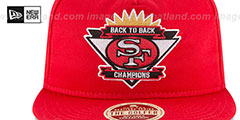 49ers BAY AREA BACK2BACK SNAPBACK Red Hat by New Era - 3rd View