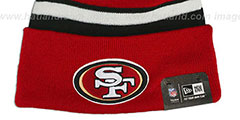 49ers BIG-SCREEN Knit Beanie Hat by New Era - 3rd View