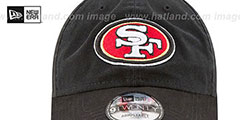 49ers CORE-CLASSIC STRAPBACK Black Hat by New Era - 3rd View