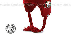 49ers CRANBROOK Knit Beanie Hat by Twins 47 Brand - 3rd View