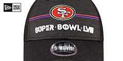 49ers SUPER BOWL LVIII 9FORTY TRUCKER Adjustable Hat Hat by New Era - 3rd View