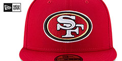 49ers SUPER BOWL LVIII Red Fitted Hat by New Era - 3rd View