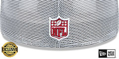 49ers TEAM-BASIC TRUCKER White Fitted Hat by New Era - 3rd View