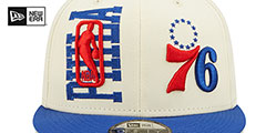 76ers 2022 NBA DOUBLE WHAMMY DRAFT SNAPBACK Hat by New Era - 3rd View