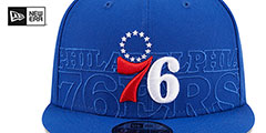 76ers 2023 NBA DRAFT SNAPBACK Royal Hat by New Era - 3rd View