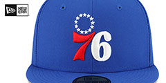 76ers 3X NBA CHAMPS CITRUS POP Royal-Green Fitted Hat by New Era - 3rd View