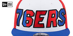 76ers COLOR BLOCK BACK HALF SNAPBACK Hat by New Era - 3rd View