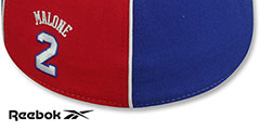 76ers MOSES MALONE SWINGMAN Royal-Red Fitted Hat by Reebok - 3rd View