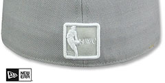 76ers NBA SILHOUETTE PINWHEEL White-Grey Fitted Hat by New Era - 3rd View