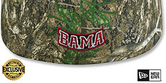 Alabama NCAA TEAM-BASIC Realtree Camo Fitted Hat by New Era - 3rd View