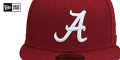 Alabama NCAA TEAM-BASIC SIDE PATCH Burgundy Fitted Hat by New Era - 3rd View