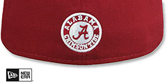 Alabama NCAA TEAM-SCRIPT Burgundy Fitted Hat by New Era - 3rd View