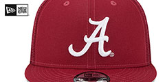 Alabama TEAM-BASIC TRUCKER SNAPBACK Burgundy Hat by New Era - 3rd View