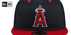 Angels 2024 BATTING PRACTICE Fitted Hat by New Era - 3rd View