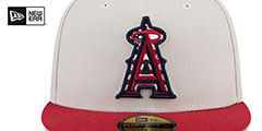 Angels 2024 JULY 4TH STARS N STRIPES Fitted Hat by New Era - 3rd View